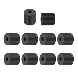 PATIKIL Multi Purpose Rubber Spacer, 10Pcs 8mm ID x 25mm OD x 25mm T Neoprene Round Anti-Vibration Isolation Pads Isolator Rubber Bushings Spacer Washer for HVAC Bolts Car Accessories
