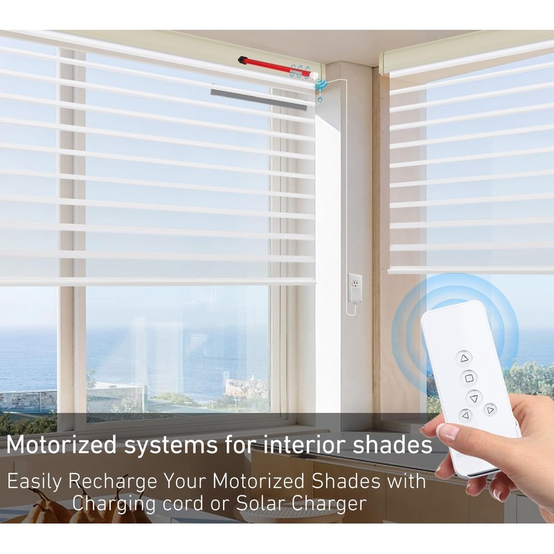 Rollerhouse 1.75"/45mm Roller Shade Battery Powered Motor with Remote Control