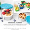 LunchBots Large Trio Stainless Steel Lunch Container -Three Section Design
