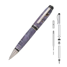 Penn State Industries PKBIGS Big Ben Cigar Twist Ballpoint Pen Kit Woodturning Project (1, Brushed Satin)