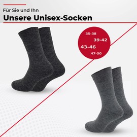 Mountrex® Alpaca Socks, Wool Socks for Men and Women, Winter Socks, Warm Slipper Socks, Thermal Socks, Thin and Thick, Cuddly Socks, 2 Pairs - 43-46