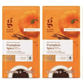 Good and Gather Pumpkin Spice Ground Coffee-Seasonal Limited Edition (Pack of 2 Bags) 12 oz each