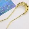 Miaomyao Hair Ornament, Japanese Kimono, Sleeve Flower, Pearl, Gold, U-shaped