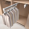 GIVROLDZ Extendable Clothes Rail, 350 mm/13.78 Inches, Multifunctional Trouser Holder