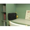 Coeusy Black Toilet Paper Basket with Lid,Wicker Toilet Paper Storage