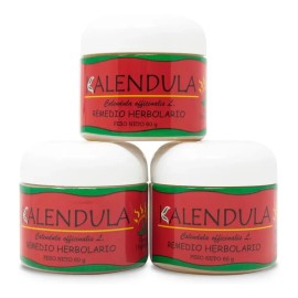 Pomada Natural De Caléndula Altamente Concentrada 60g 3 Pack