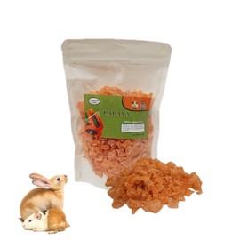 Pleasantly Warm Chinchilla Food, Papaya Grains Small Animal Treats - 10 oz, Suitable for Rabbit Treats, Sugar Glider Food, Herbivores