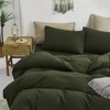 Luxlovery Dark Green Comforter Set Queen Olive Green Bedding Comforter