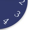 Lafocuse 12 Inch Silent Navy Blue Wall Clock Battery Operated,