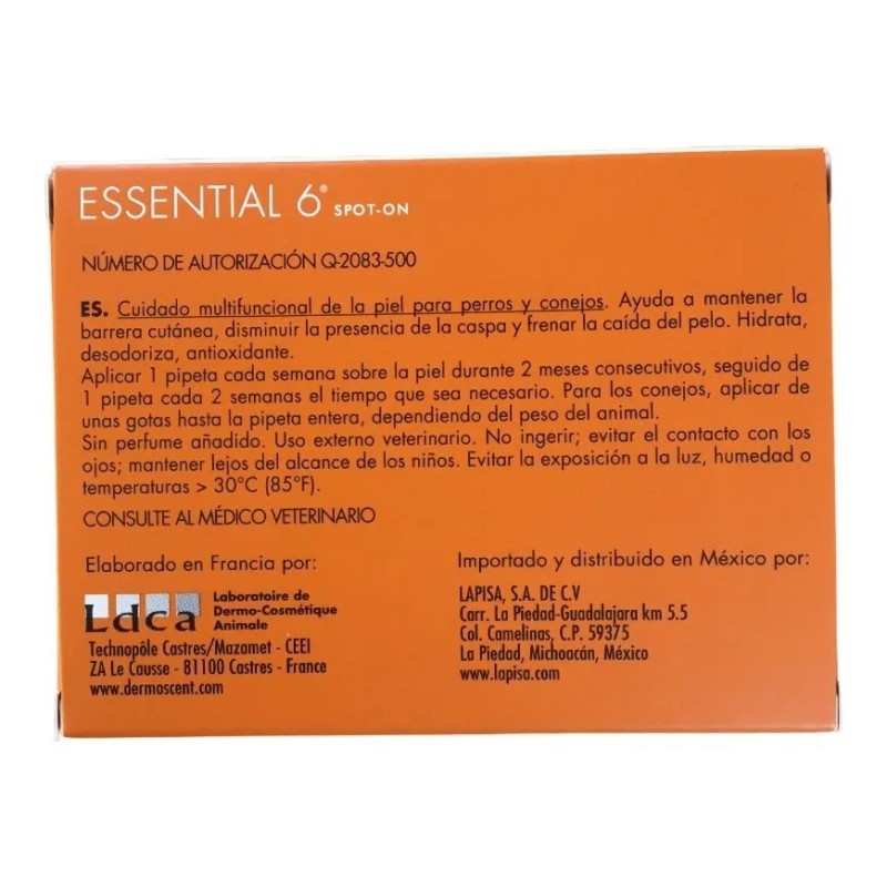 Pack X 2 Essential 6 Spot-on Perros 0 A 10