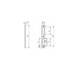 ABUS - Strike plate for blunt doors LSB 170 R