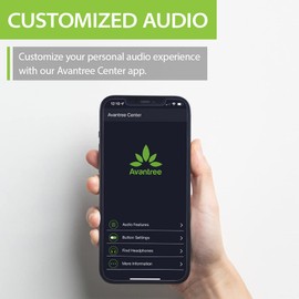 Avantree Ace Bluetooth 5.2 True Wireless Earbuds with Adjustable EQ App, aptX Adaptive, IPX5 Sweatproof, Freebit Ear fins, Comfortable & Secure Fit, for Sport Workout Gym Exercise, 4-Mic CVC 8.0