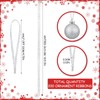 Shappy 200 Pieces Hangers Ribbon 10.6 Inch Christmas Ornament Tree