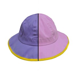 Kiyoliyo, Kids Sun hat Toddler Beach Hats Sun Protection,Kids Girls Boys Sun Hat Summer UPF 50+ Protection Caps Wide Brim, Fishing Bucket hat Color Changes for Fun (US, Age, 2 Years, 7 Years, Purple)