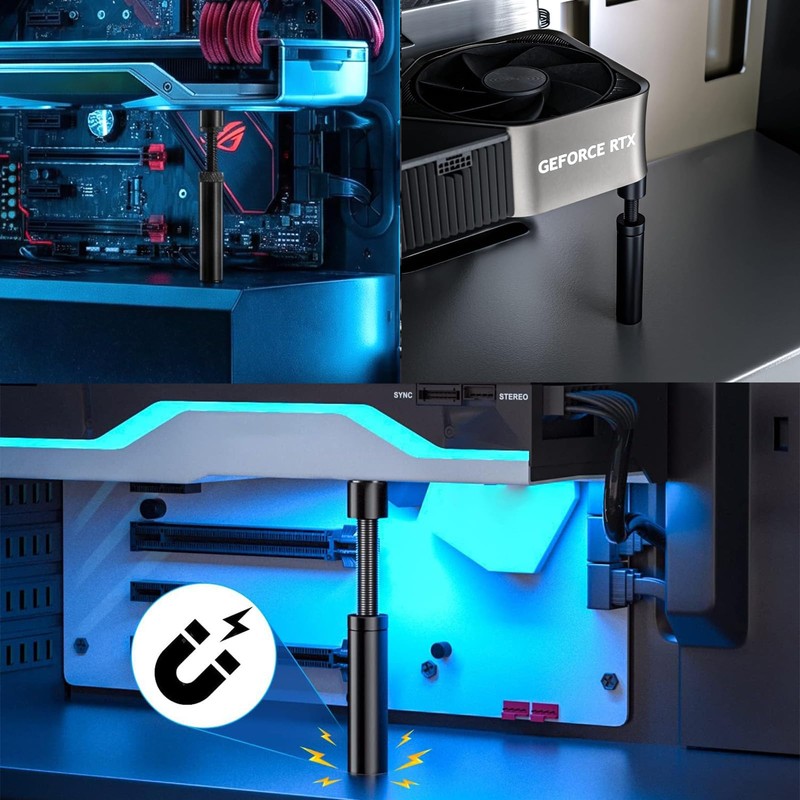 GPU Support Bracket,Aluminium Alloy Graphics Card Anti Sag Holder