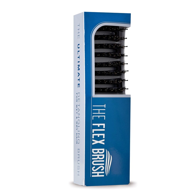 THE FLEX BRUSH XL BOAR/ NYLON MIX (Black)