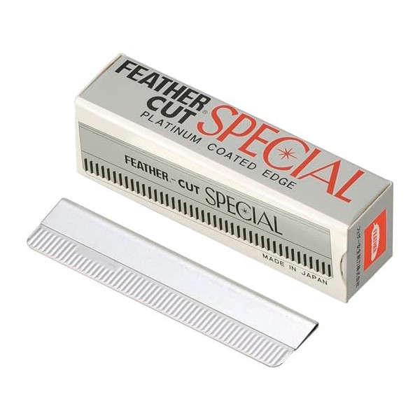 Feather Safety Razor, Feather Cut Special, 10 Sheets x 10 Pieces CSN-10
