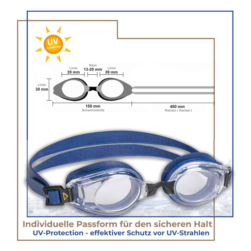 Aqua Speed Lumina Optical Swimming Goggles with Prescription | Dioptres: