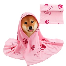 XNBTFK Dog Towel, Dog Towels for Drying Dogs, Ultra Absorbent Dog Drying Towel, Large 60x100cm Pet Bath Towel for Medium to Large Dogs, Quick Dry Microfiber for Bath, Beach, Travel