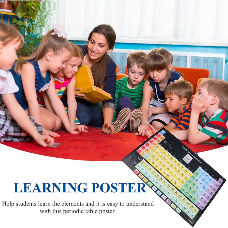 POPETPOP Periodic Table of Elements Vinyl Poster 2020 Science Chemistry