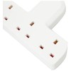 3 Way Triple Gang UK 3 Pin Multi-Socket Plug Extension