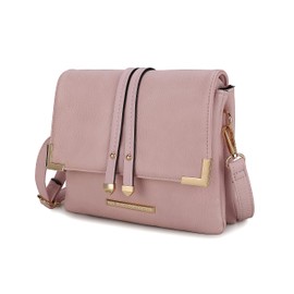 MKF Collection Crossbody Bags for Women Trendy, Vegan Leather Shoulder bag Lady Handbag Purse Blush Pink by Mia k