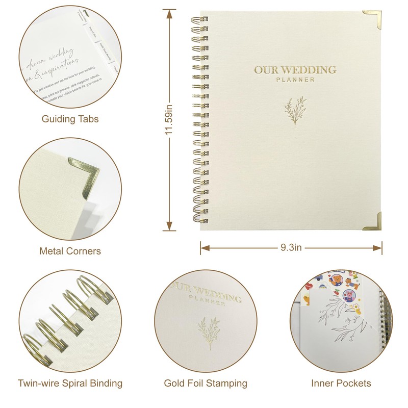 WeddingGiftsWedding Wedding Planner Book and Organizer for Bride - Elegant