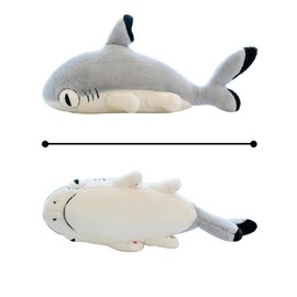 Cuddly Toy Shark Plush Toy Kawaii Soft Toy Plush Cushion for Cuddling & Playing Shark Plush Toy Plush Dolls Christmas Gift for Cuddly Corner Children's Room Bedroom Decoration (50 cm)