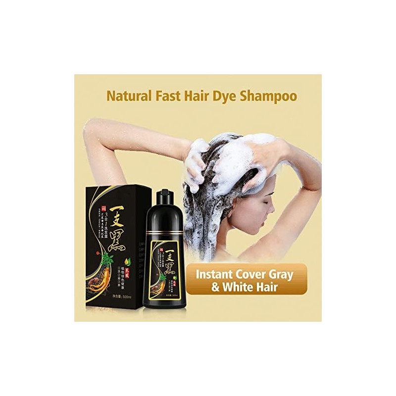 Champú Para Teñir El Cabello Al Instante De 500 Ml,