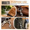 Toddmomy 2pcs Stainless Steel Pet Leash Swivel Snap Hook Trigger
