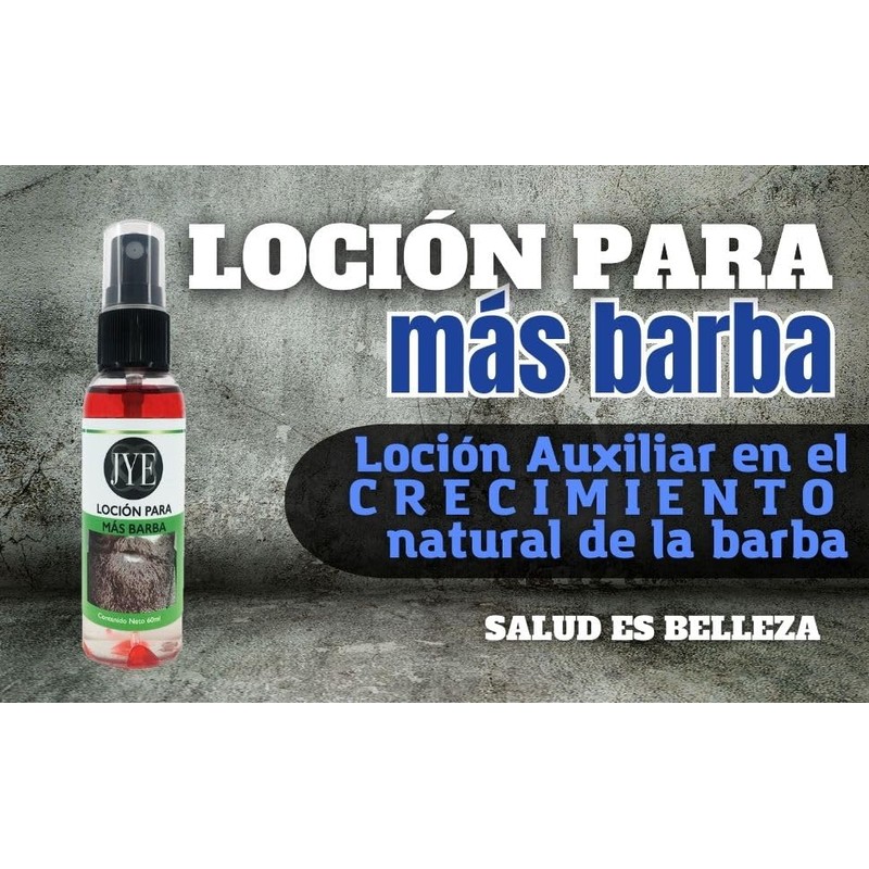 JYE Tratamiento Natural para Crecimiento de barba, bigote, cejas y