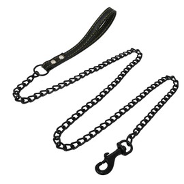 DOGPET Dog Leash, Chain Lead, Long Leash, Bracelet Leash, Small Dogs, Medium Dogs, Walking, Pulling, Training Lead, Chew Prevention, Chain Lead, Lightweight, 3.9 ft (1.2 m), Weight Less Than 33.1 lbs