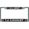 U.S. Army 1st Cavalry Chrome License Plate Frame