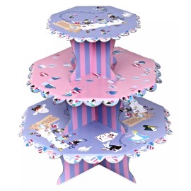 Hand Made Alice in Wonderland Cupcake Dessert Stand