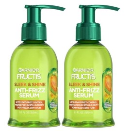 Garnier Fructis Sleek & Shine Anti-Frizz Serum for Frizzy, Dry Hair, Argan Oil,