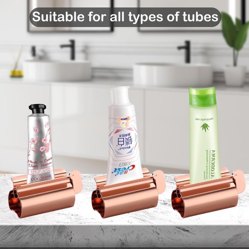 UDQYQ Tube Squeezer, Tube Press, Pack of 3 Toothpaste Squeezers,