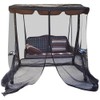 Patio Swing Mosquito Netting Polyester Mesh Screen with Zipper Opening