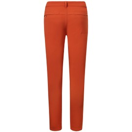 Camii Mia Women's Winter Warm Outdoor Slim Windproof Waterproof Ski Snow Fleece Hiking Pants (28W x 30L, Orange)