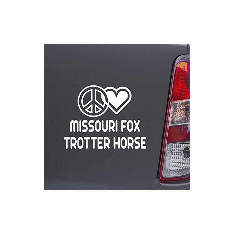 Custom Brother - Peace Love Missouri Fox Trotter Horse White