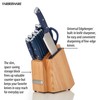 Farberware Edgekeeper Triple Riveted Slim Knife Block Set with Built