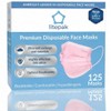 Litepak 125-Pack Disposable Face Mask Premium Comfort Earloops with Dispenser