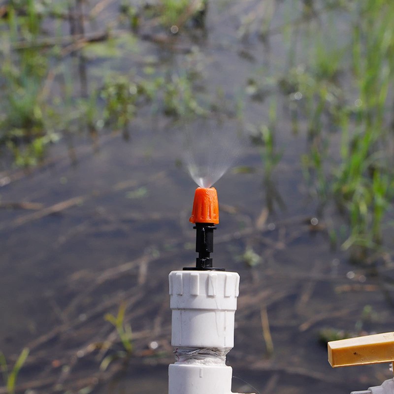 DLBX Orange Micro Sprinkler Watering Device with Two Way Connector,