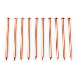 5 Inch Copper Nails - Pack of 10 Large Solid Copper Nail Spikes