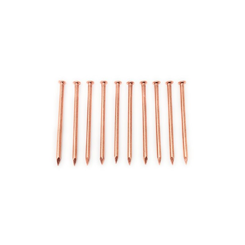 5 Inch Copper Nails - Pack of 10 Large Solid