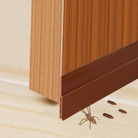 Jasinber Set de 2 Guardapolvo y Protector para Puerta, Polvo del sello inferior de la puerta, Aislamiento acústico, Burletes, 5 x 100 cm (2 Pcs)