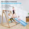 Triangle Climbing Toys for Toddler Indoor Play Gym with Swing,Climber,