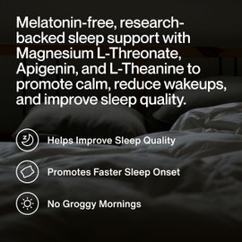 Momentous Nightly Sleep Pack - Magnesium L-Threonate, L-Theanine, and Apigenin - NSF Certified for Sport - 30 Servings