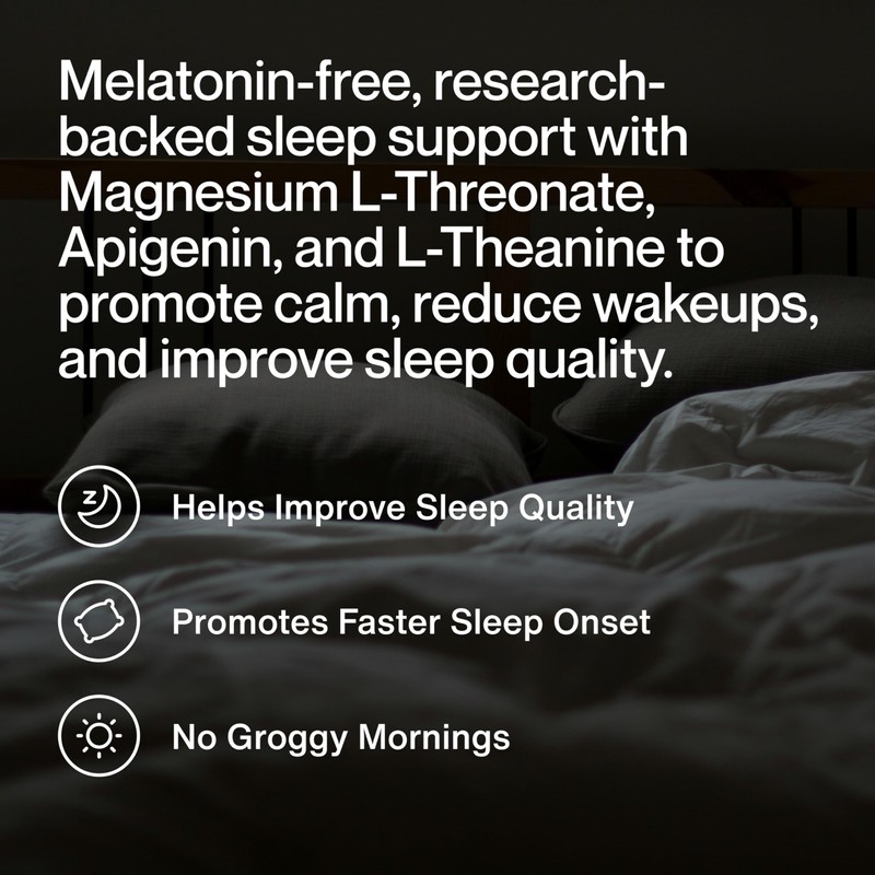 Momentous Nightly Sleep Pack - Magnesium L-Threonate, L-Theanine, and Apigenin