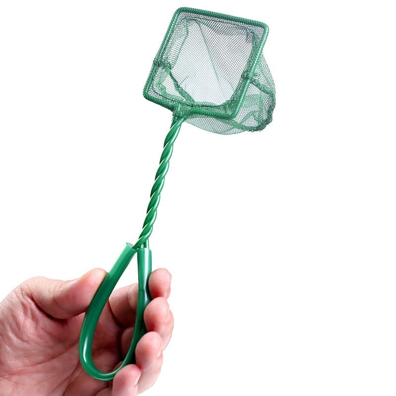 1 Piece 2.56 Inch Mini Aquarium Fish Net with Plastic