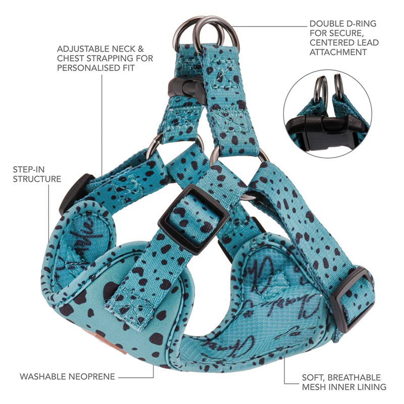 Charlie + Co, Adjustable Step in Dog Harness, Comfortable Breathable